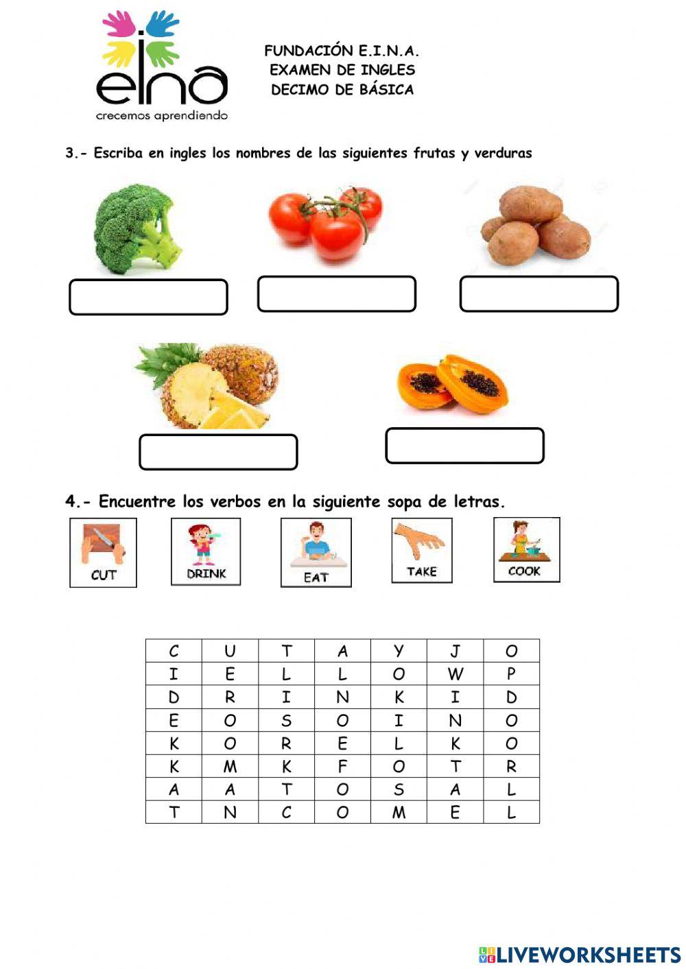 Examen primer quimestre