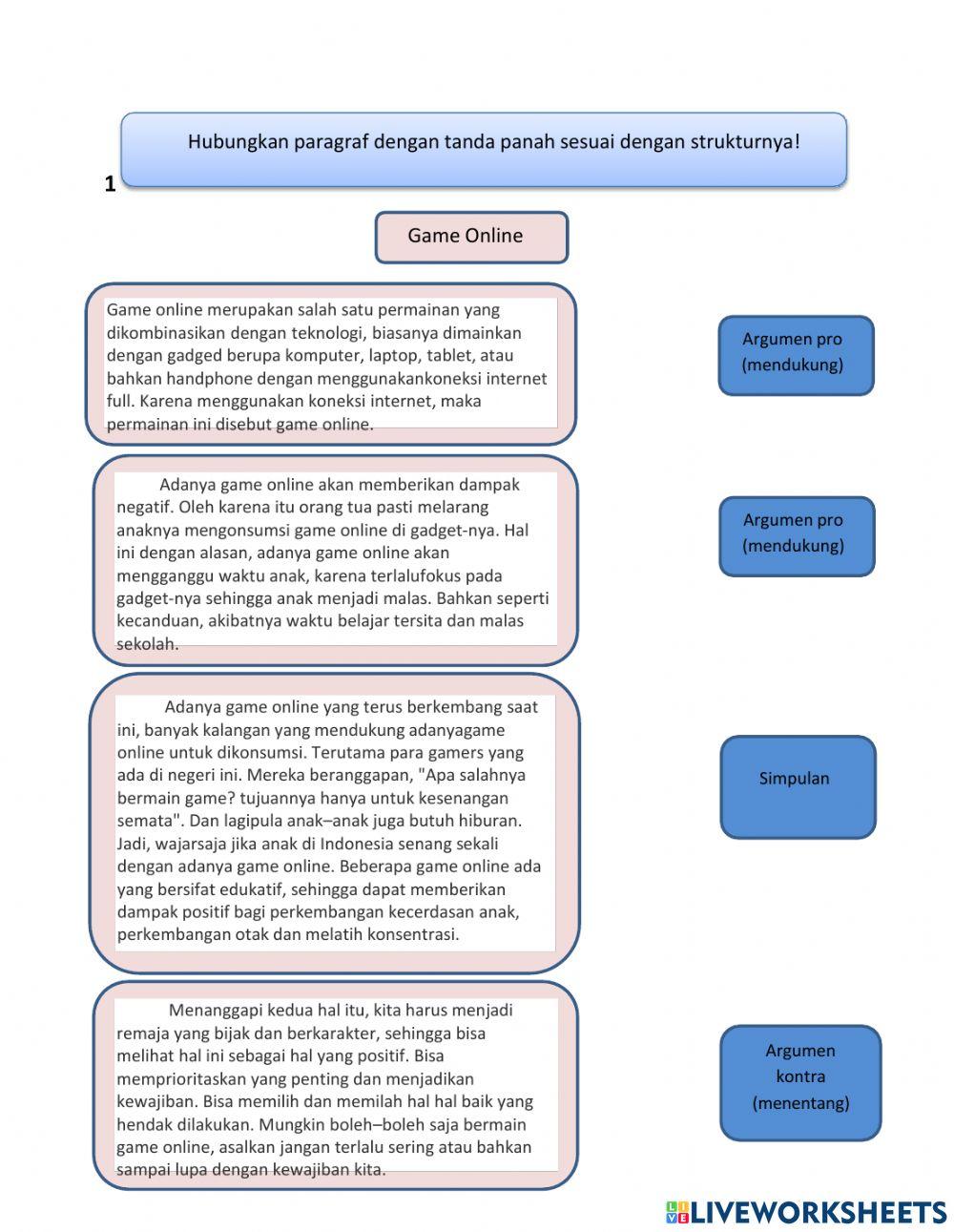 ULANGAN HARIAN TEKS DISKUSI BAHASA INDONESIA KLS 9 SEMESTER GENAP
