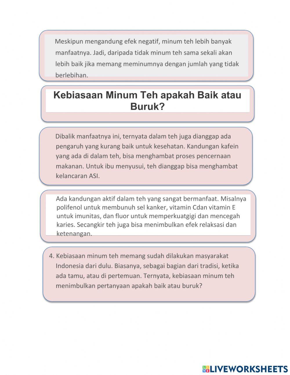 ULANGAN HARIAN TEKS DISKUSI BAHASA INDONESIA KLS 9 SEMESTER GENAP