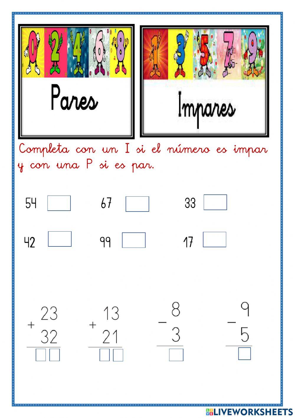 Los números ordinales