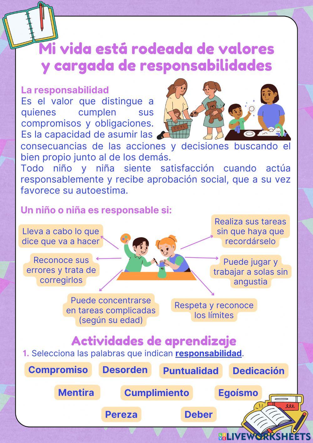 Valores: Responsabiidad 1