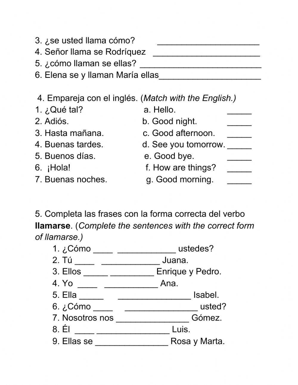 Greeting and Introductions