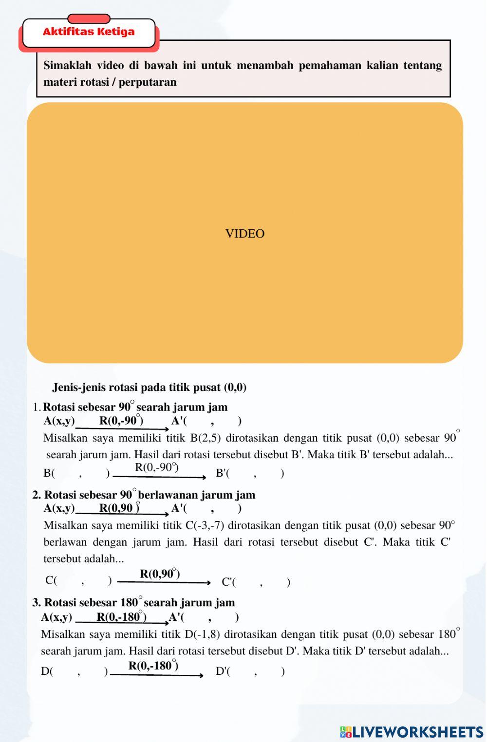 LKPD Rotasi - Perputaran