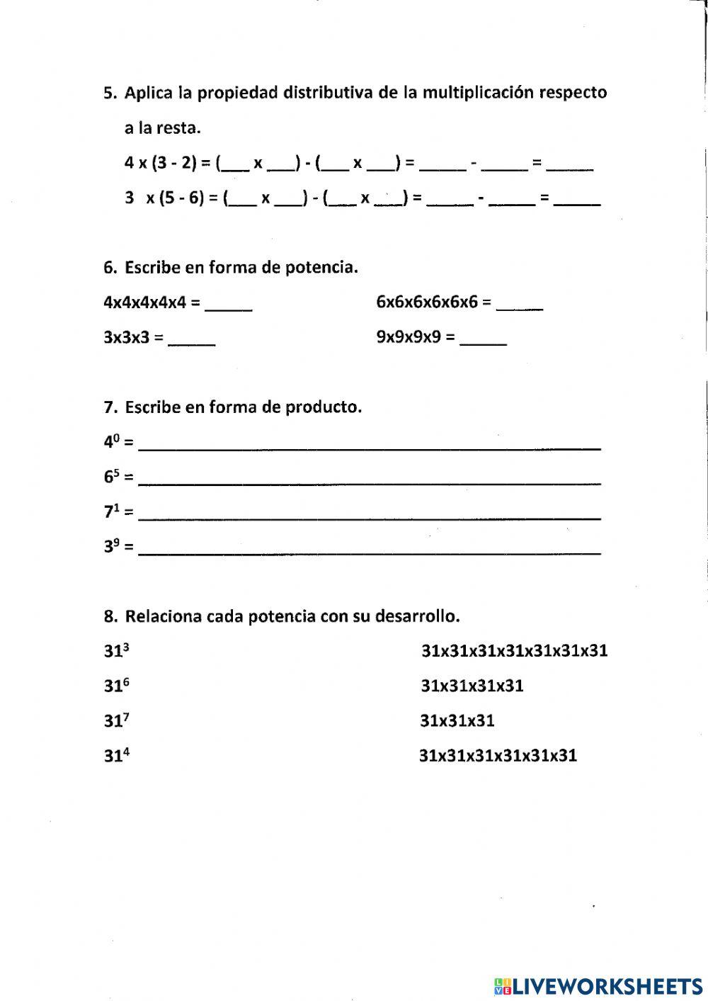 Examen matematicas