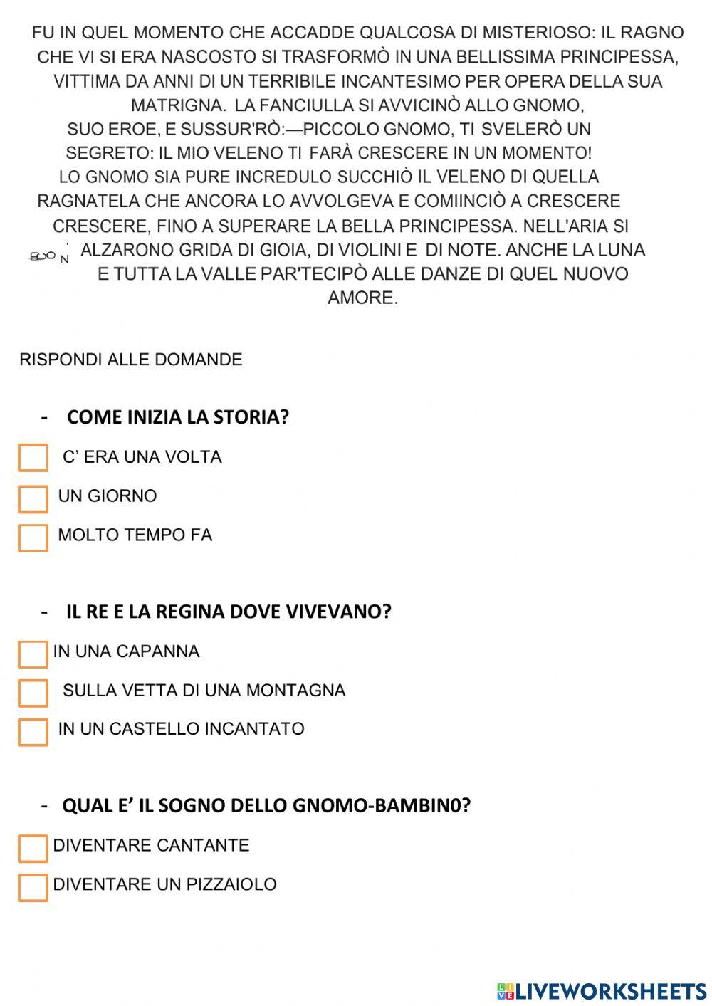 Ascolto e comprensione