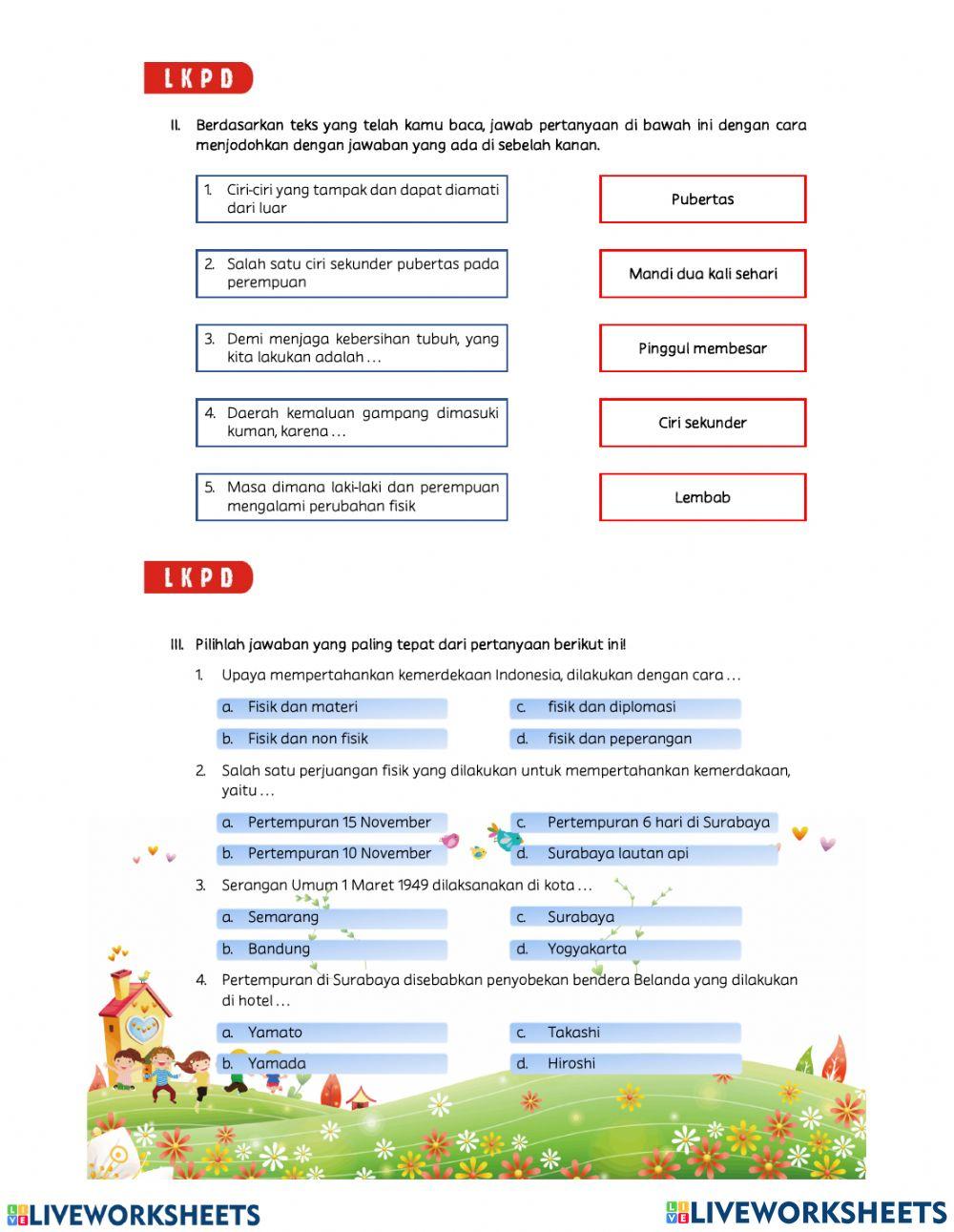 Ulangan Harian Tema 6