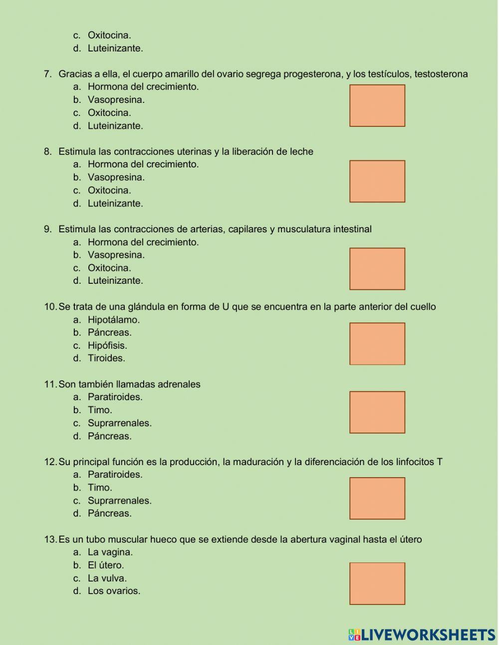 EXAMEN FINAL ANATOMÍA