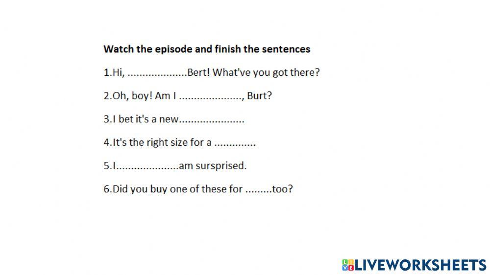 Sesame street present