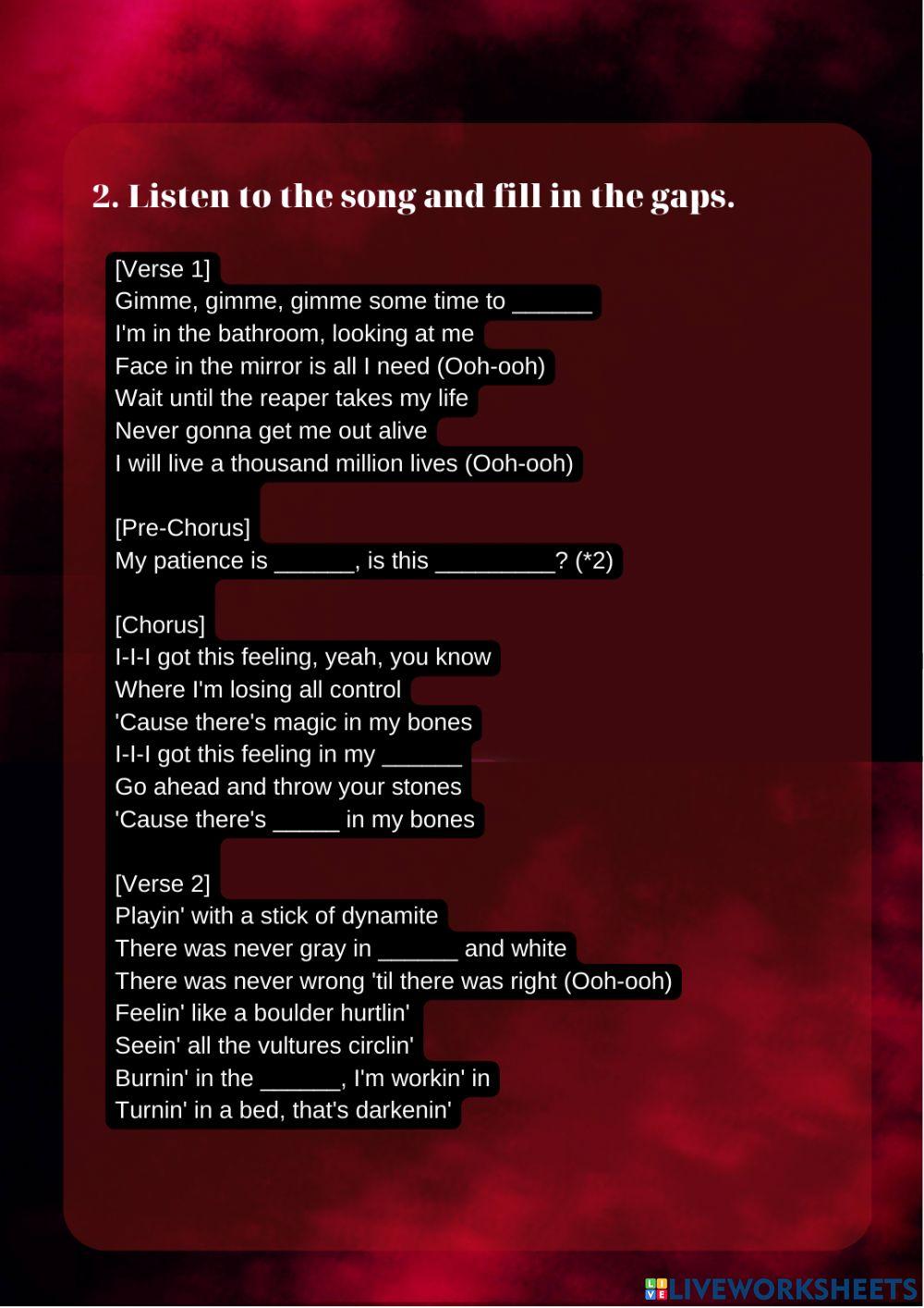 Imagine Dragons - Bones