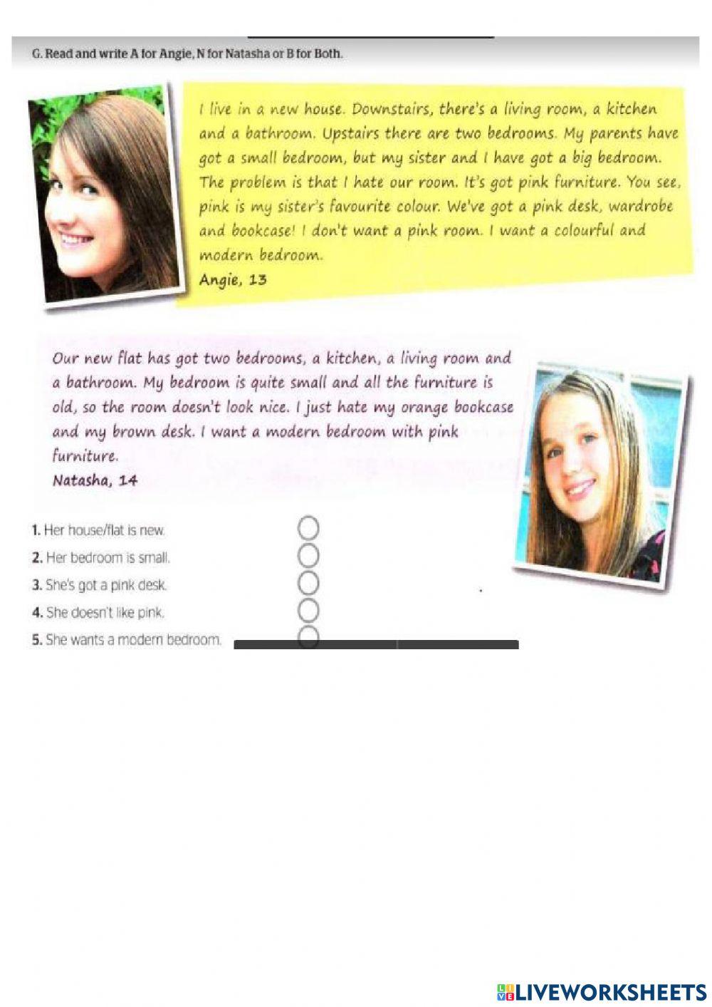 Revision. Unit 4. My house- flat