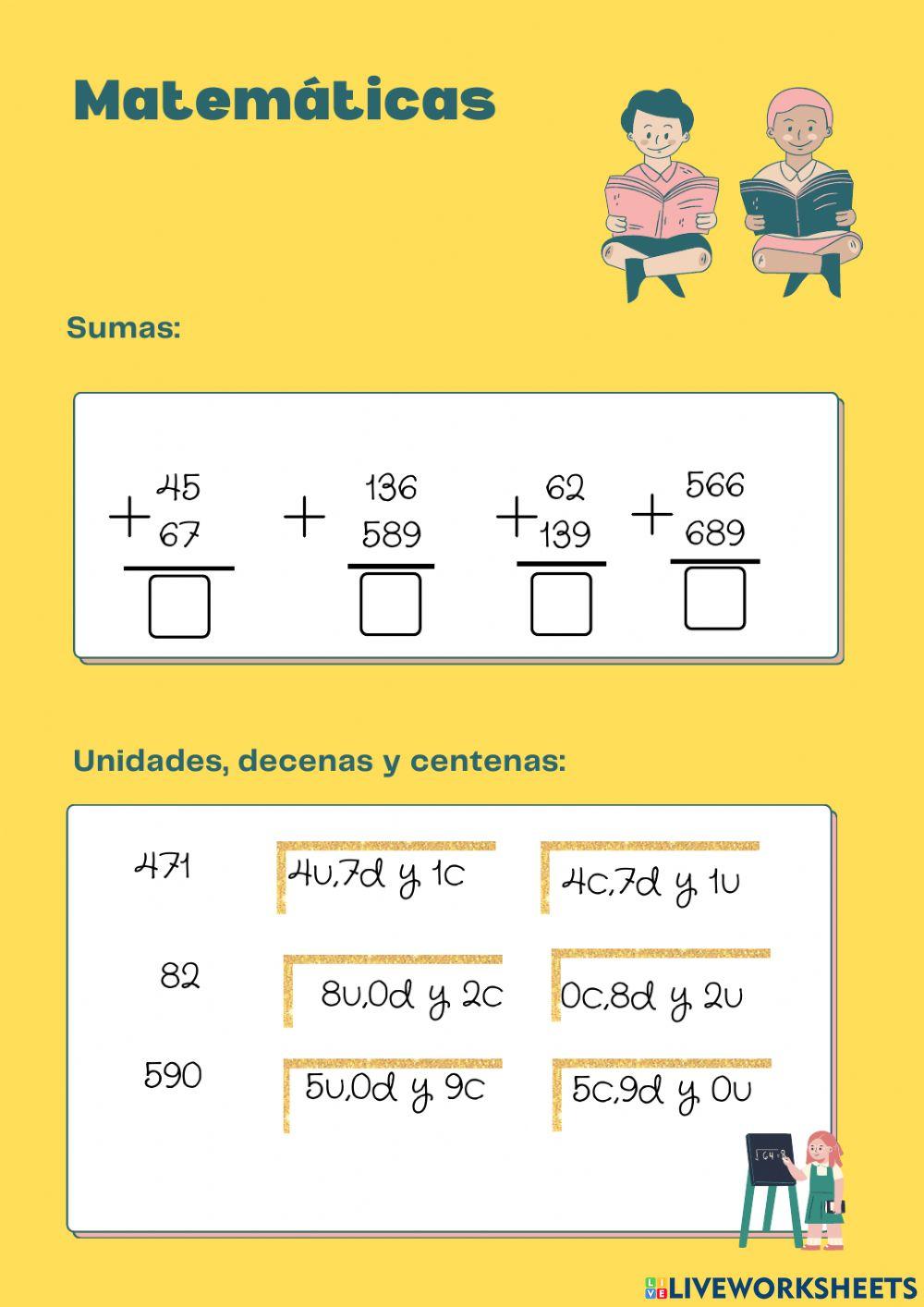 Sumas y descomposición numérica