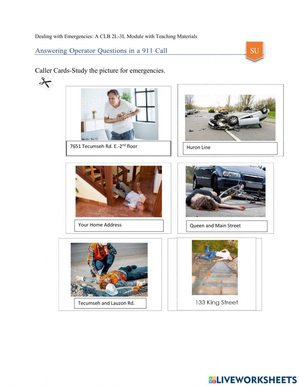 CLB 3-Emergencies-Calling 911-Speaking Skill Using GTD