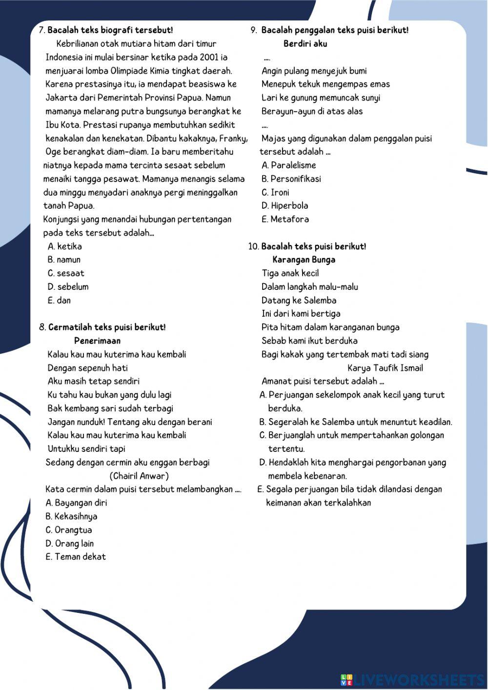 PM Materi Kelas X-Genap