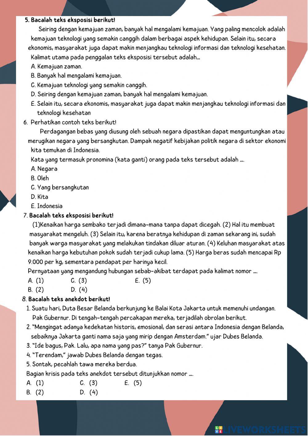 PM Materi kelas 10 ganjil