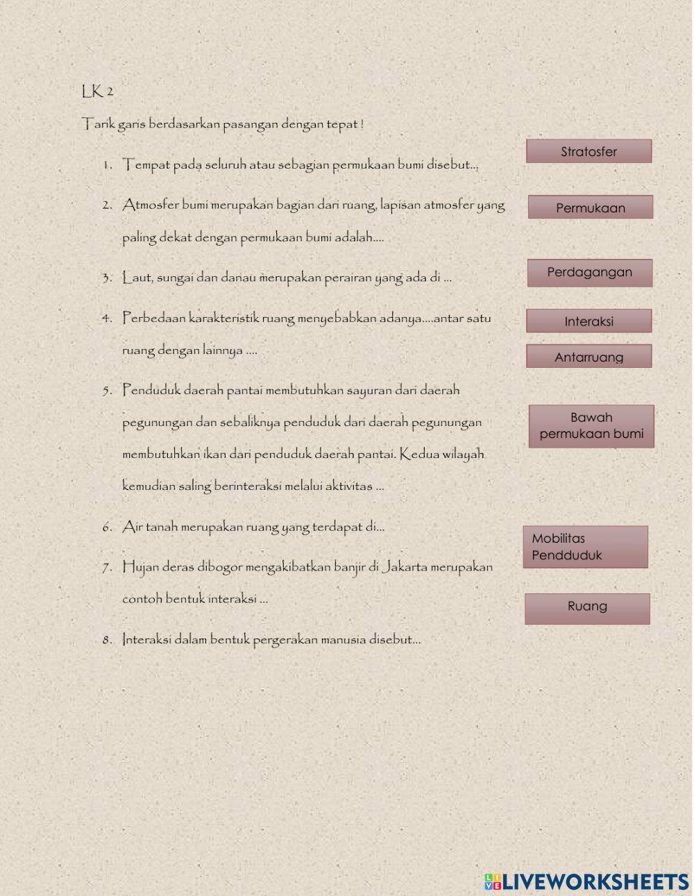 Konektivitas Antar Ruang