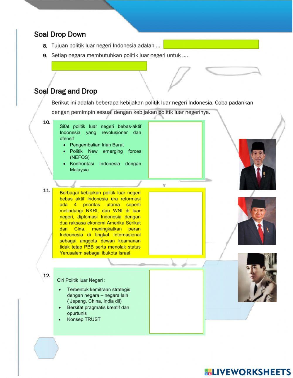 Landasan dan Pelaksanaan Politik Luar Negeri Indonesia