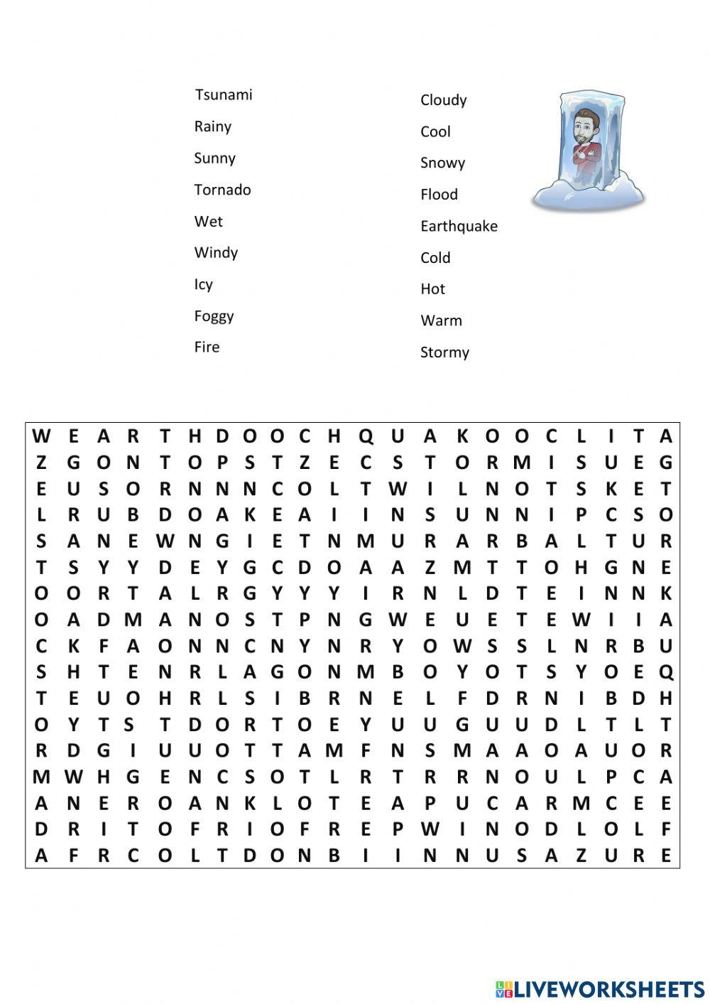 2º ESO unit 5 crossword