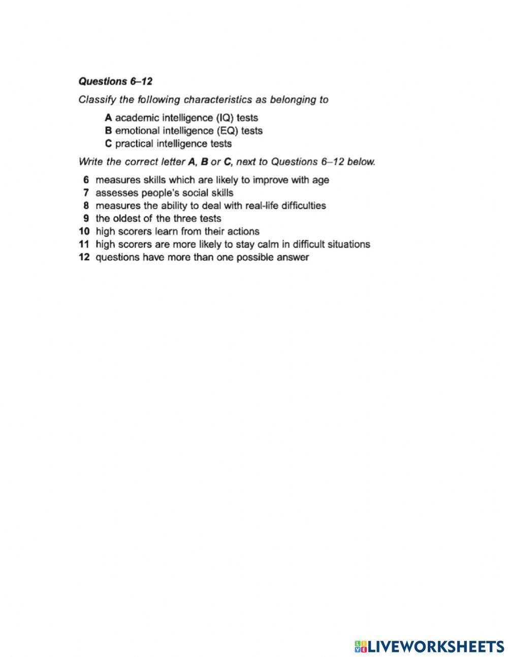 Practical intelligence lends a hand