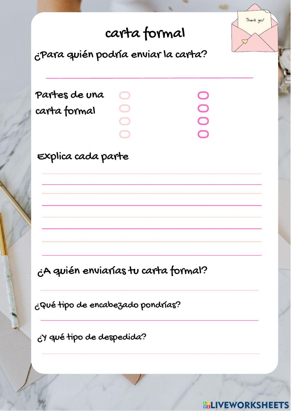 carta informal
