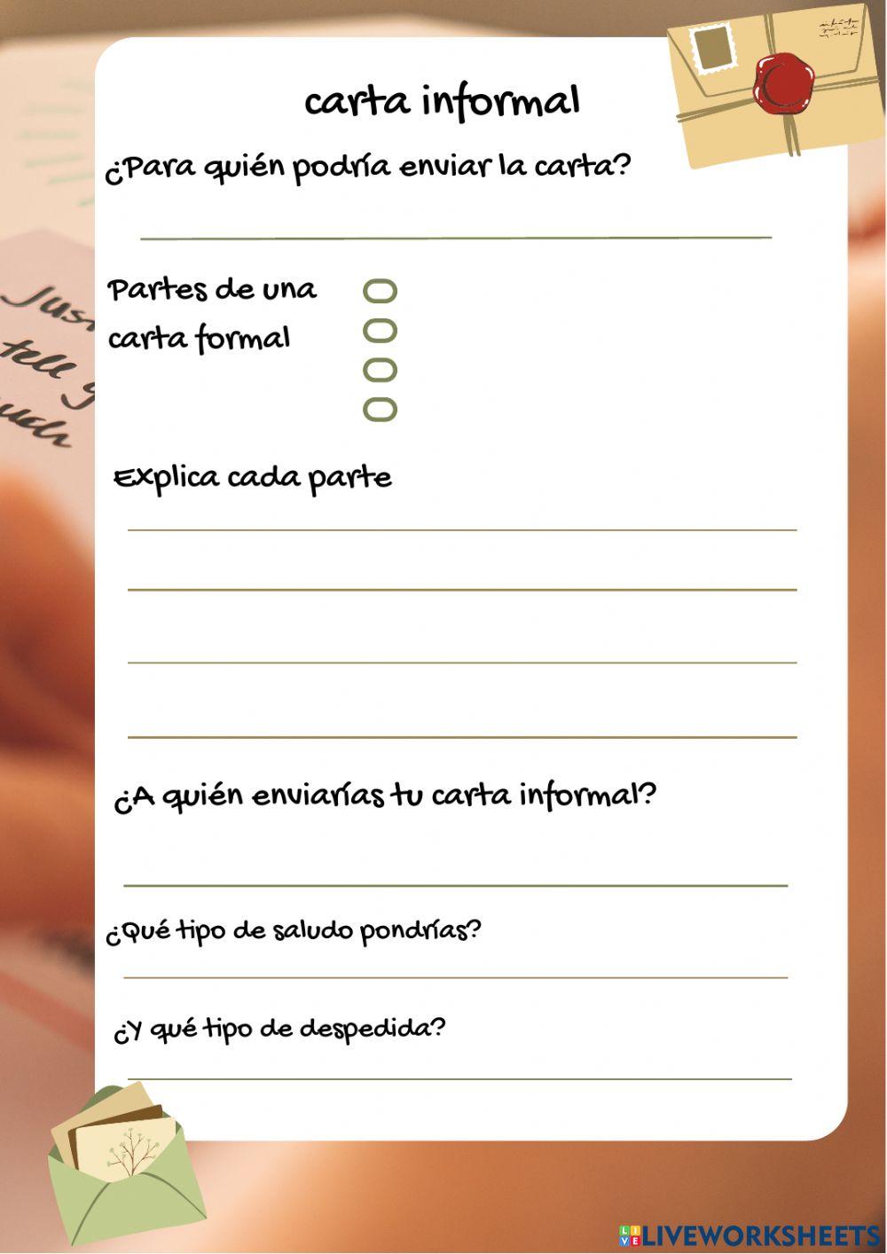 carta informal