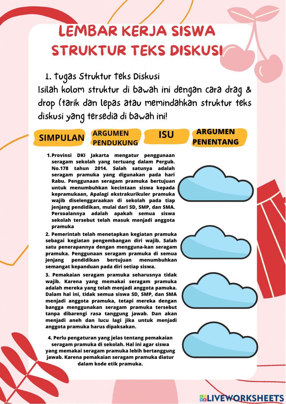 Teks Diskusi Kelas 9