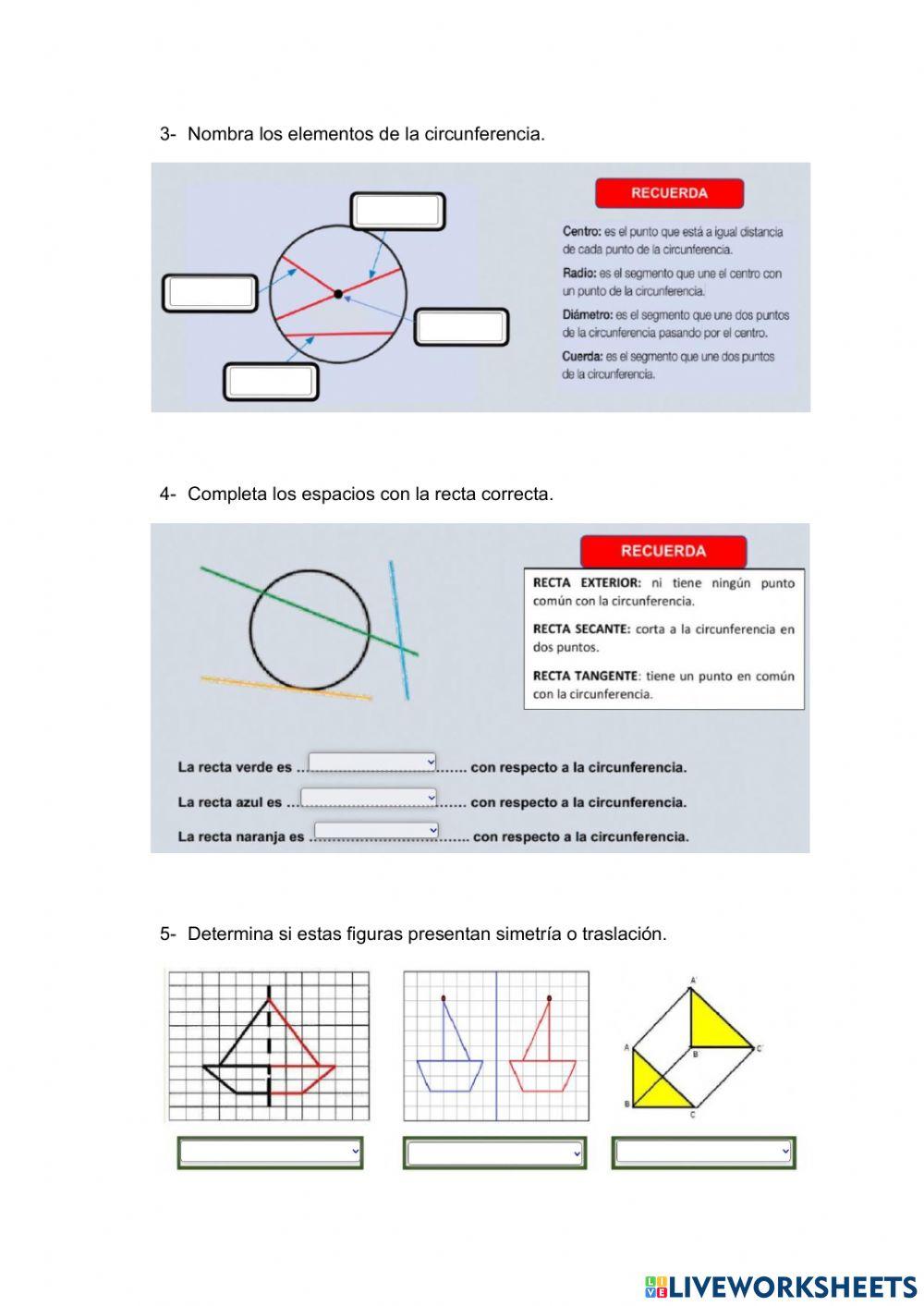 Ángulos y circunferencias