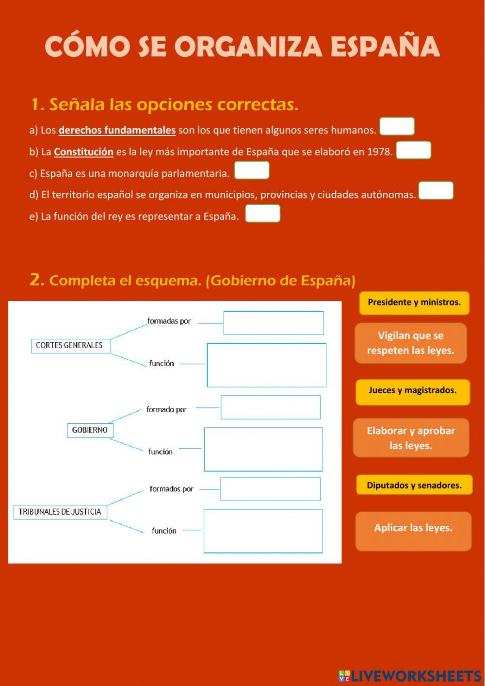 Cómo se organiza España y C-LM