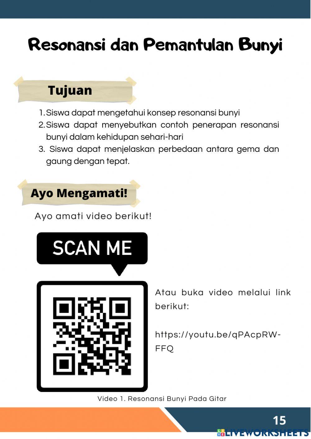 Resonansi dan Pemantulan Bunyi