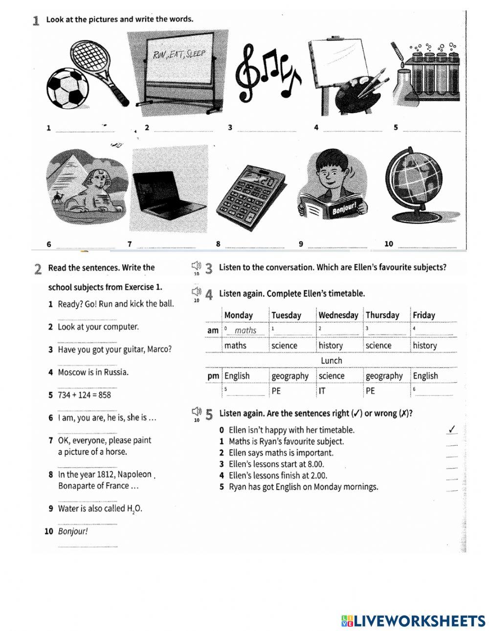 Prepare A1 NUS u8 Vocabulary