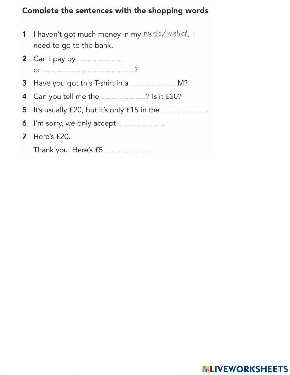 GW A1+ u6 Vocabulary