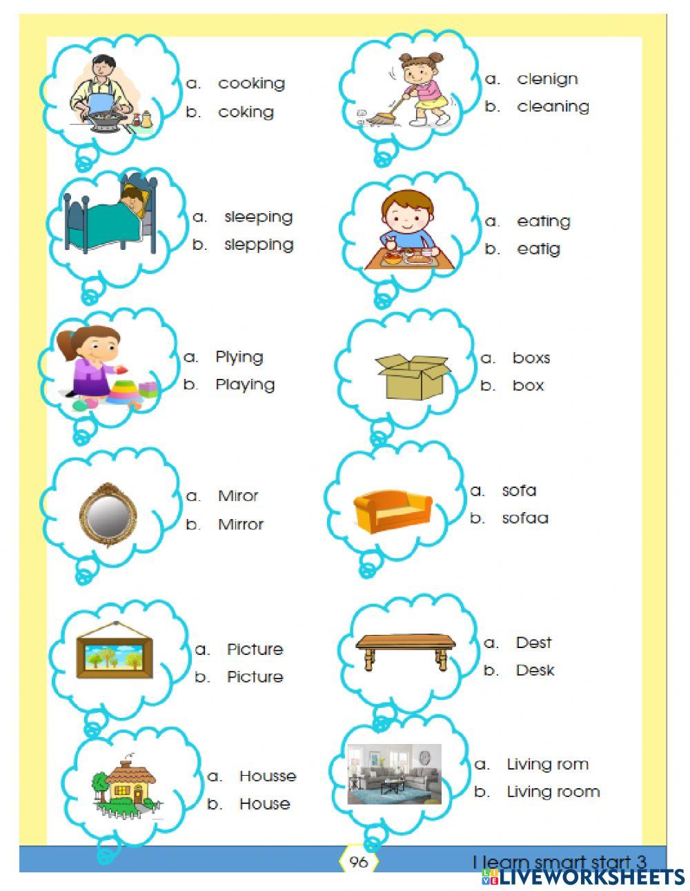 Things at home - ESL worksheet by xhily4u