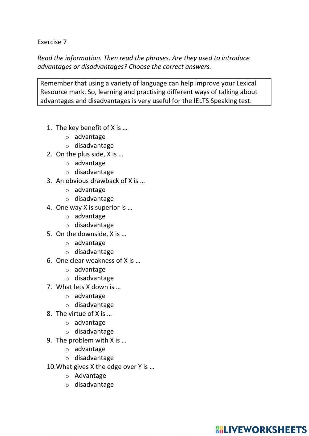 IE3, Unit 4, Speaking, Exercise 7