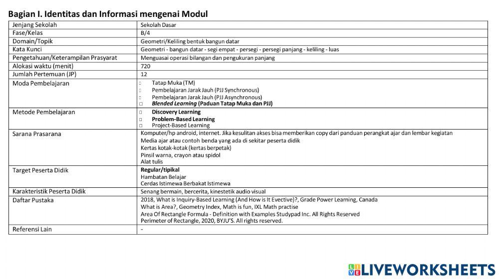 Bahan ajar matematika
