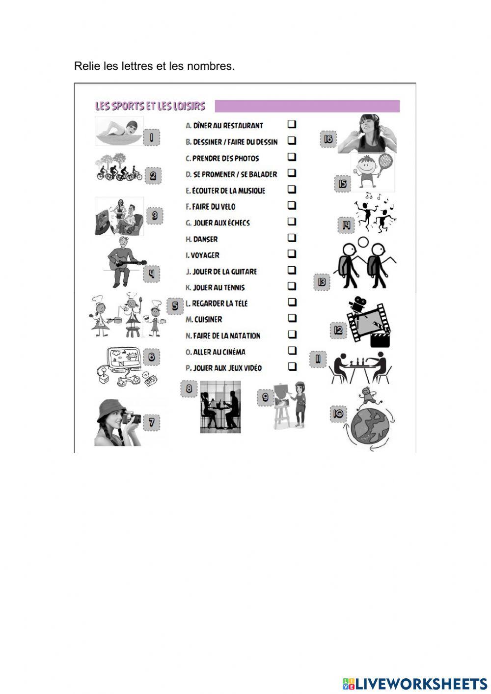 Les sports et les loisirs