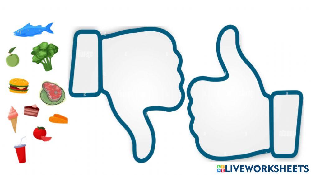 Healthy and unhealthy food