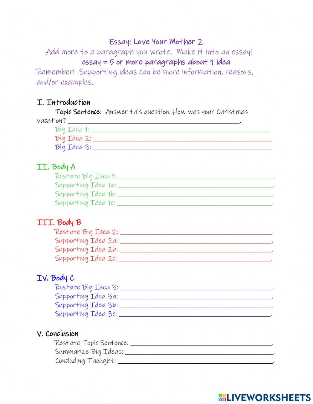 Essay Love Your Mother 2 Christmas