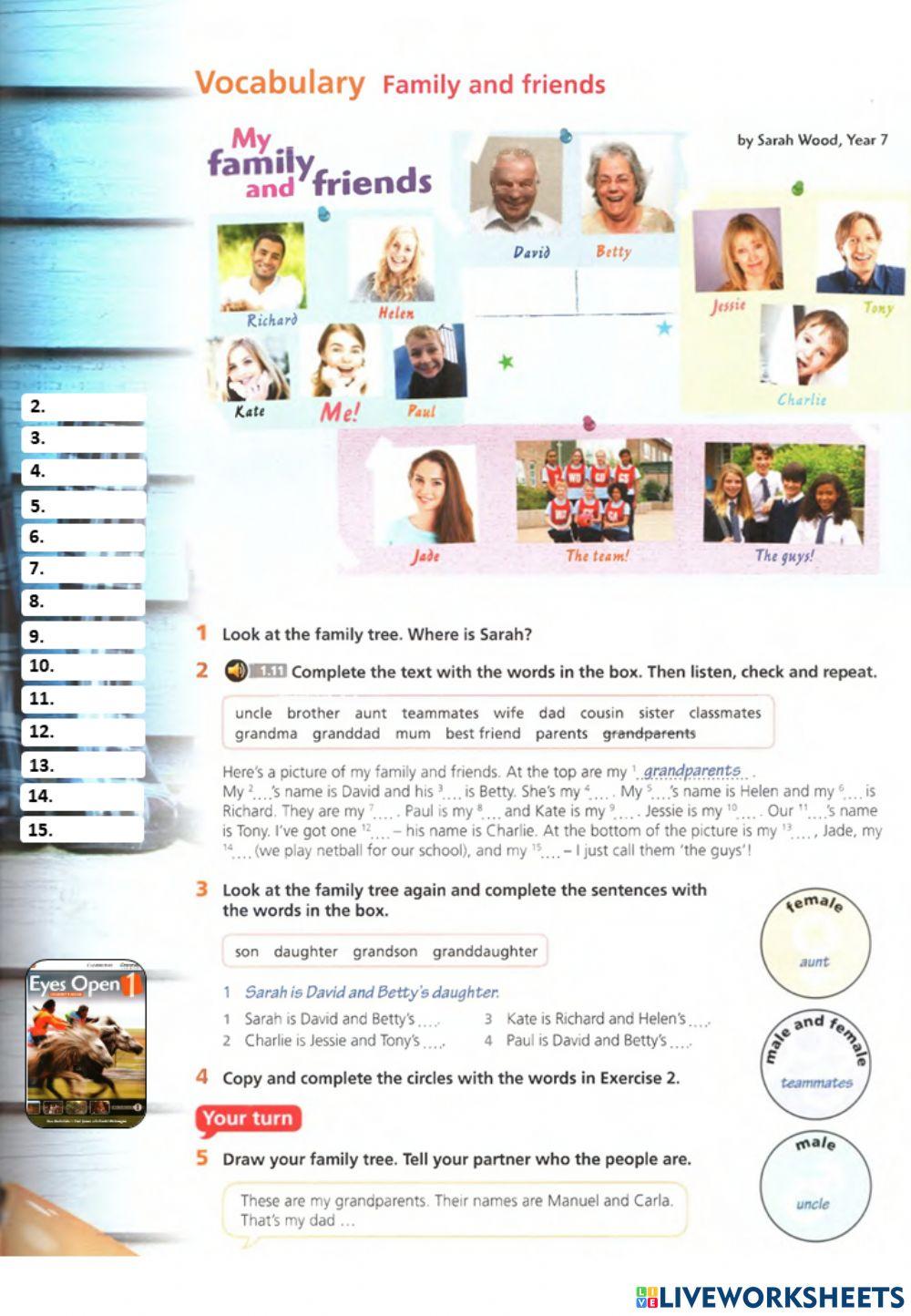 My family and friends