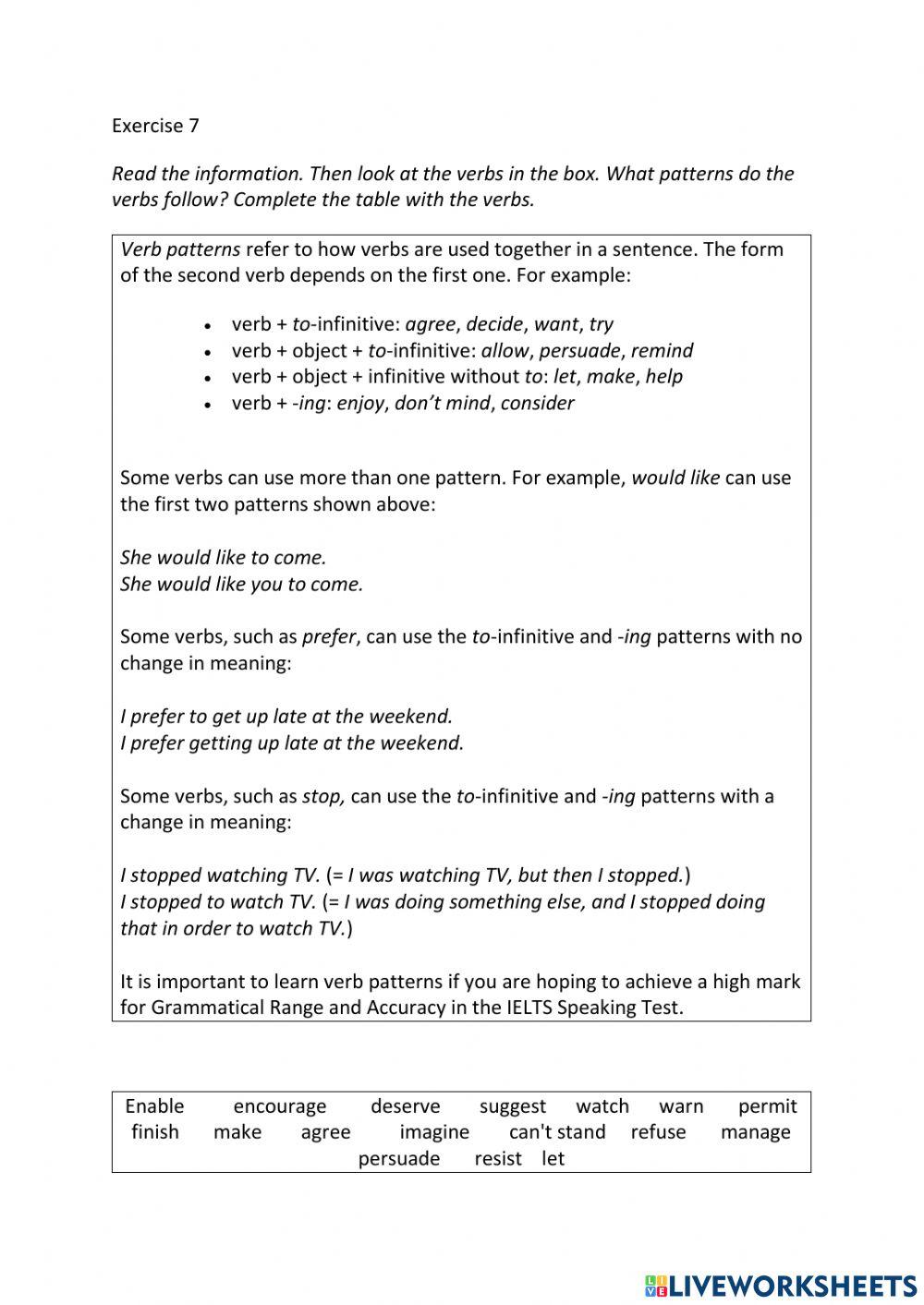 IE3, Unit 6, Speaking, Exercise 7