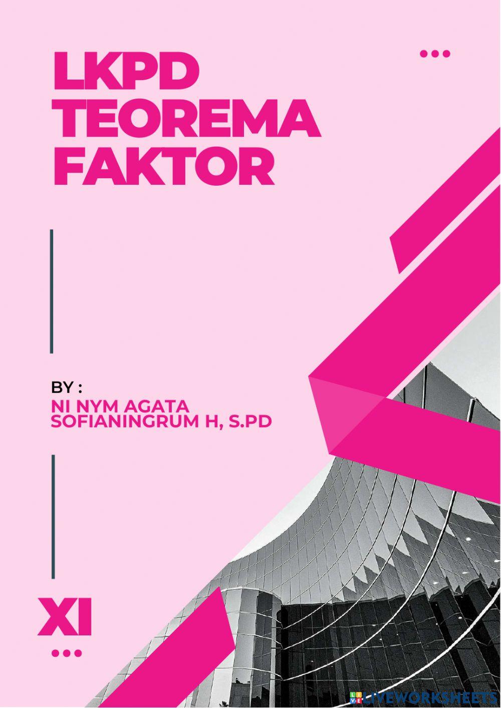Teorema faktor