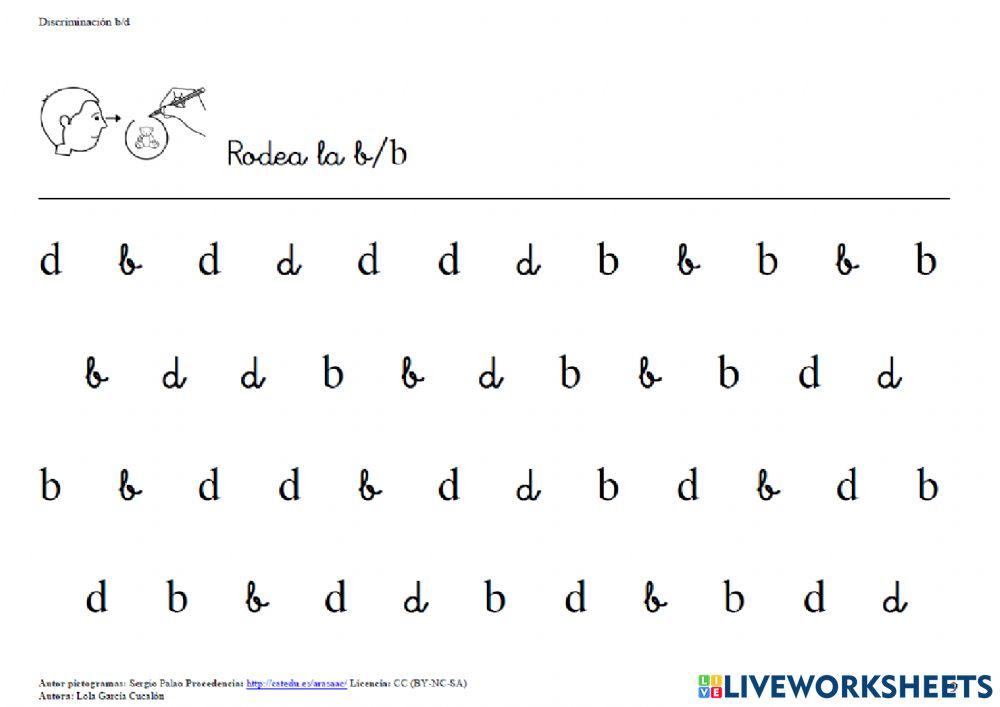 Discriminación b y d