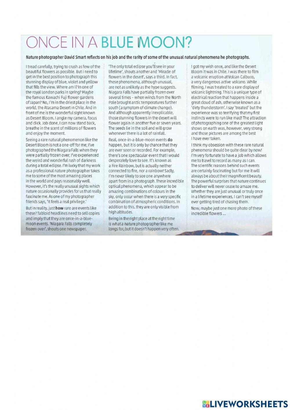 FCE Use of English + reading practice