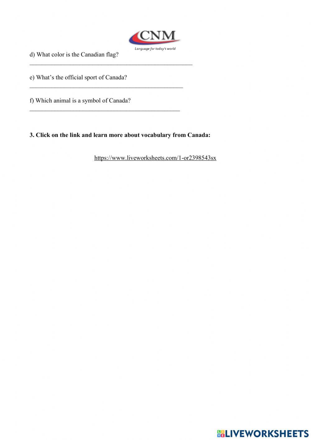 Reading about Canada