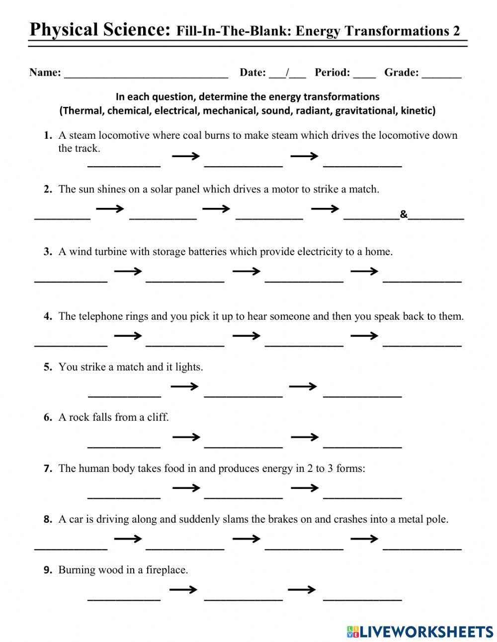 energy-transformation-worksheet