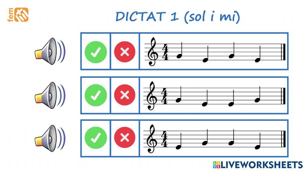 Dictat 1 sol i mi