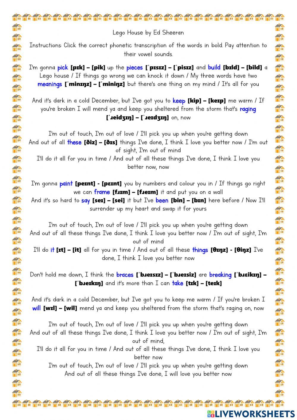 Lego House by Ed Sheeran