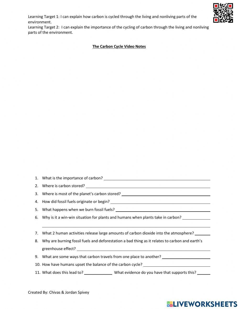 The Life or Death Importance of The Carbon Cycle