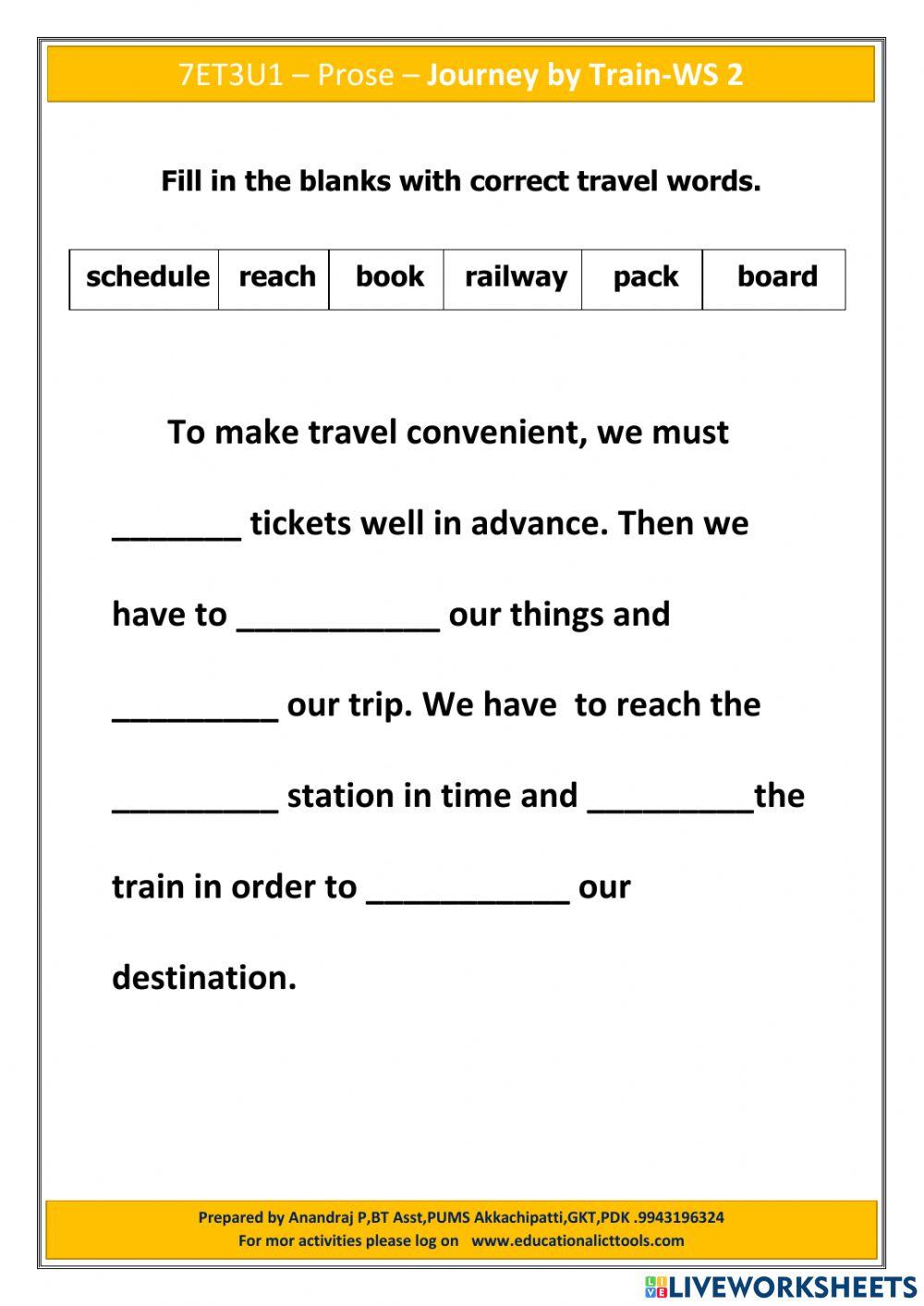 Journey by Train WS 2