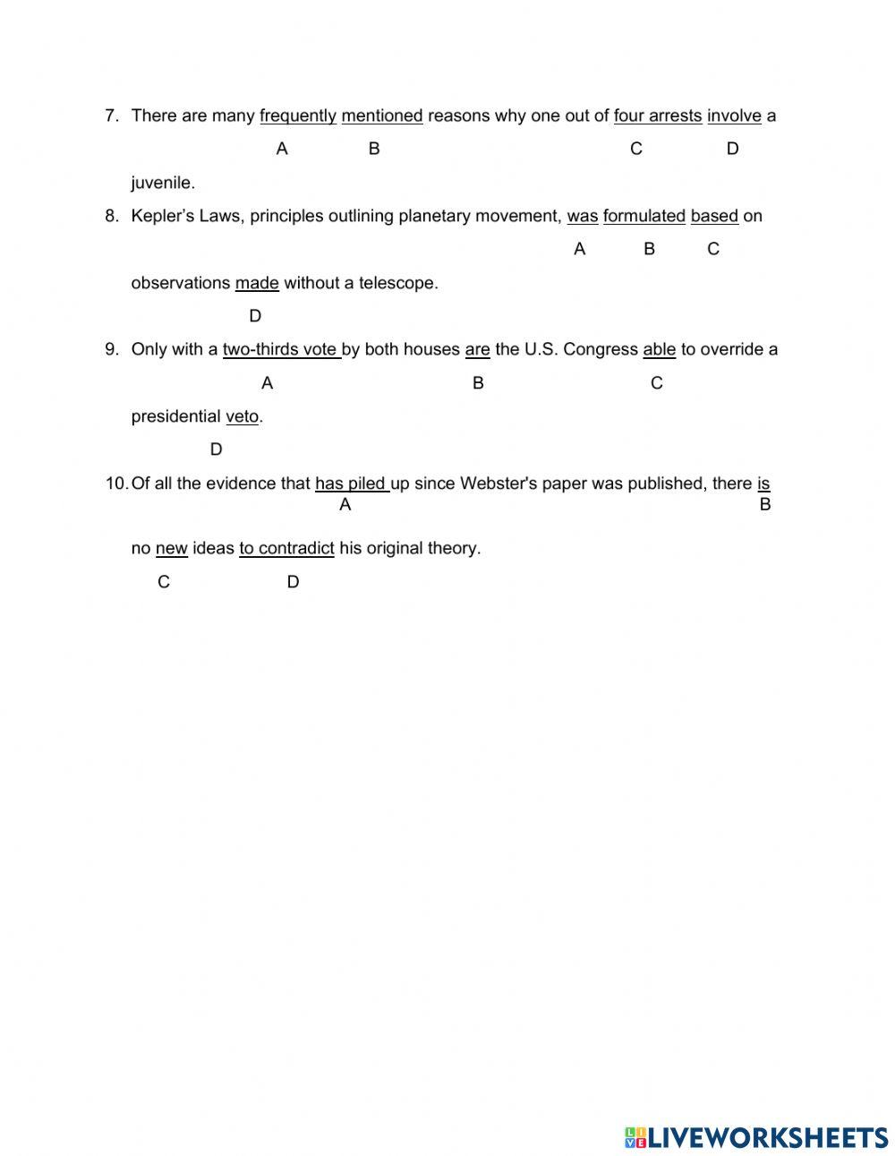 Subject-Verb Agreement