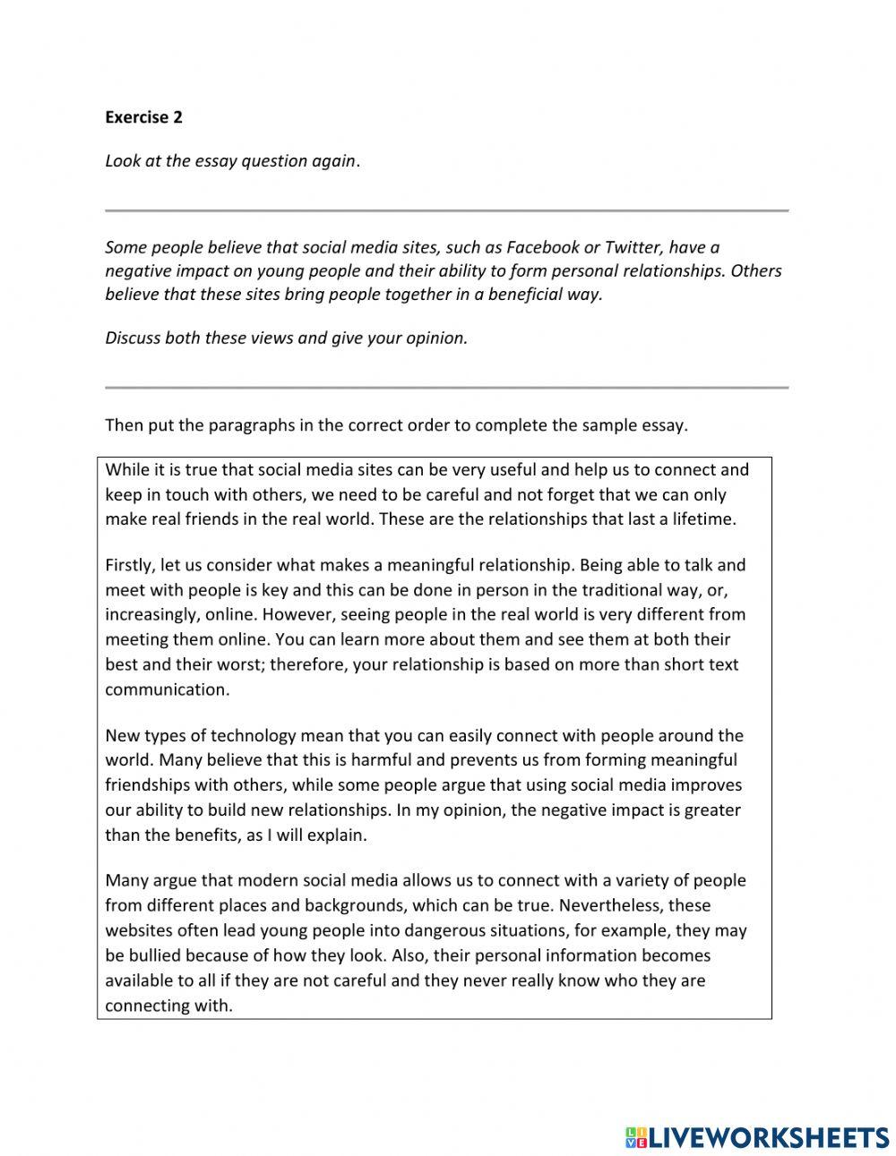 IE2, Unit 7, Writing, Exercise 2