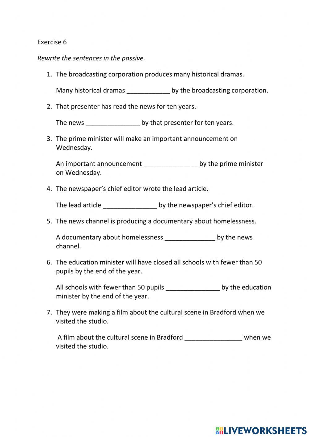 IE3, Unit 7, Grammar and Vocabulary, Exercise 6